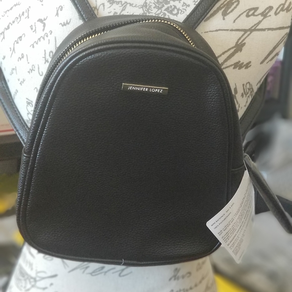 Jennifer Lopez Mini BLACK GOLD BACKPACK JLO BRAND - Picture 4 of 6